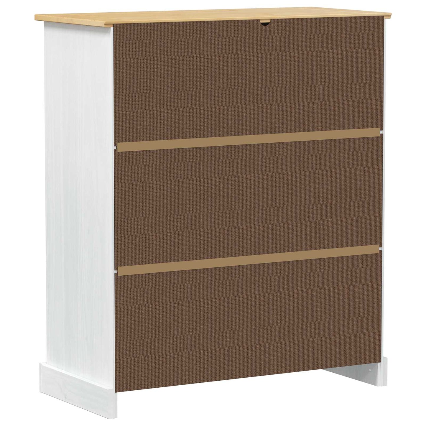 Wine cabinet White 97 x 45 x 114 cm Solid Pine Wood