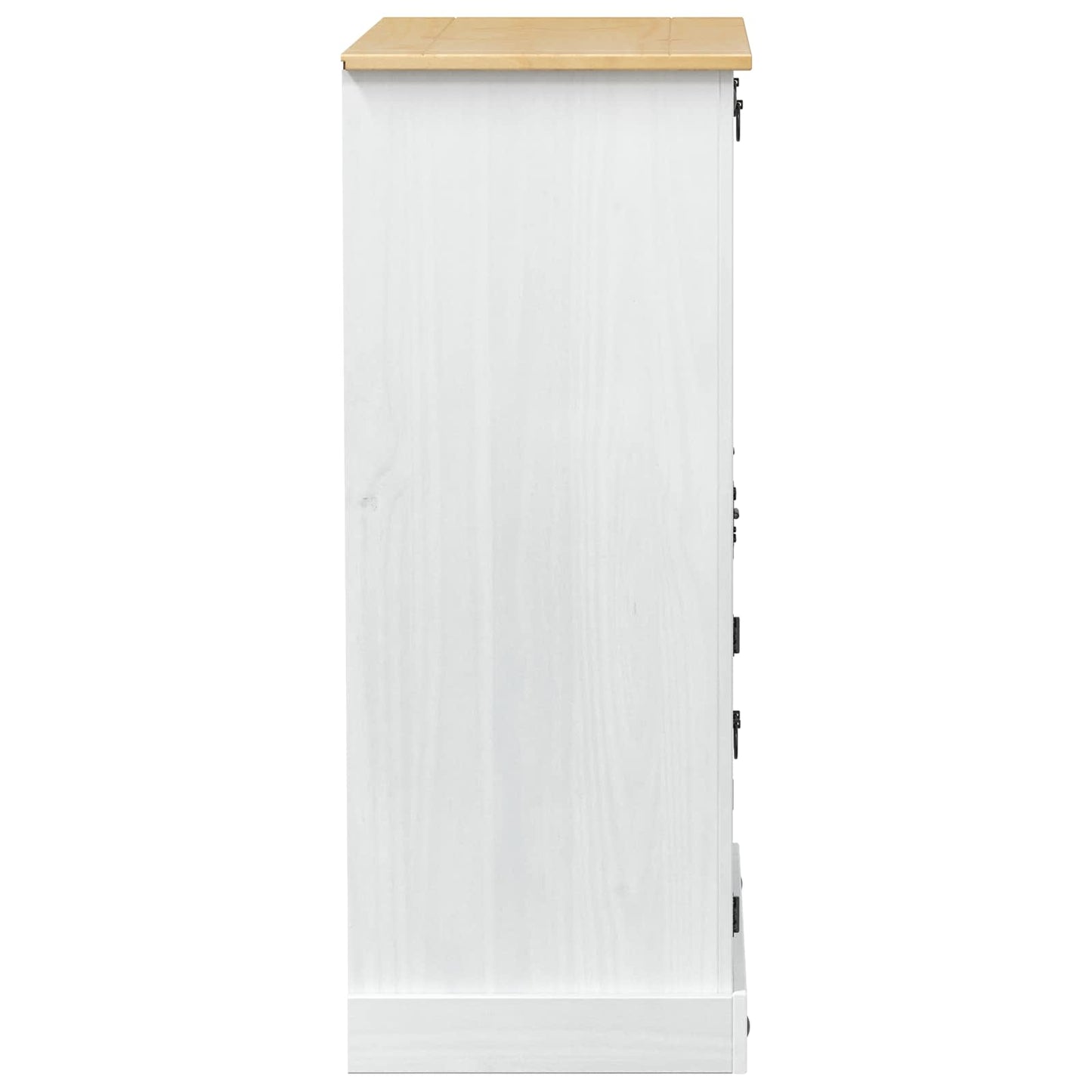 Wine cabinet White 97 x 45 x 114 cm Solid Pine Wood