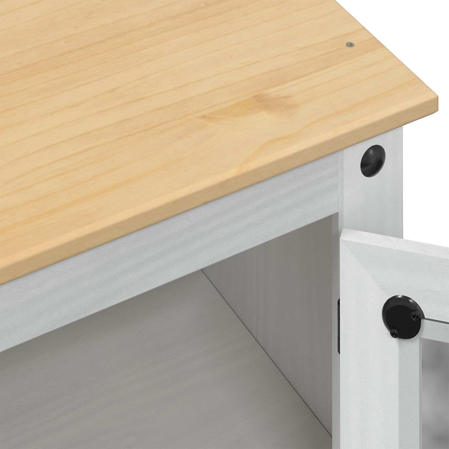 Bathroom Cabinet White 50 x 40 x 185 cm Solid Pine Wood