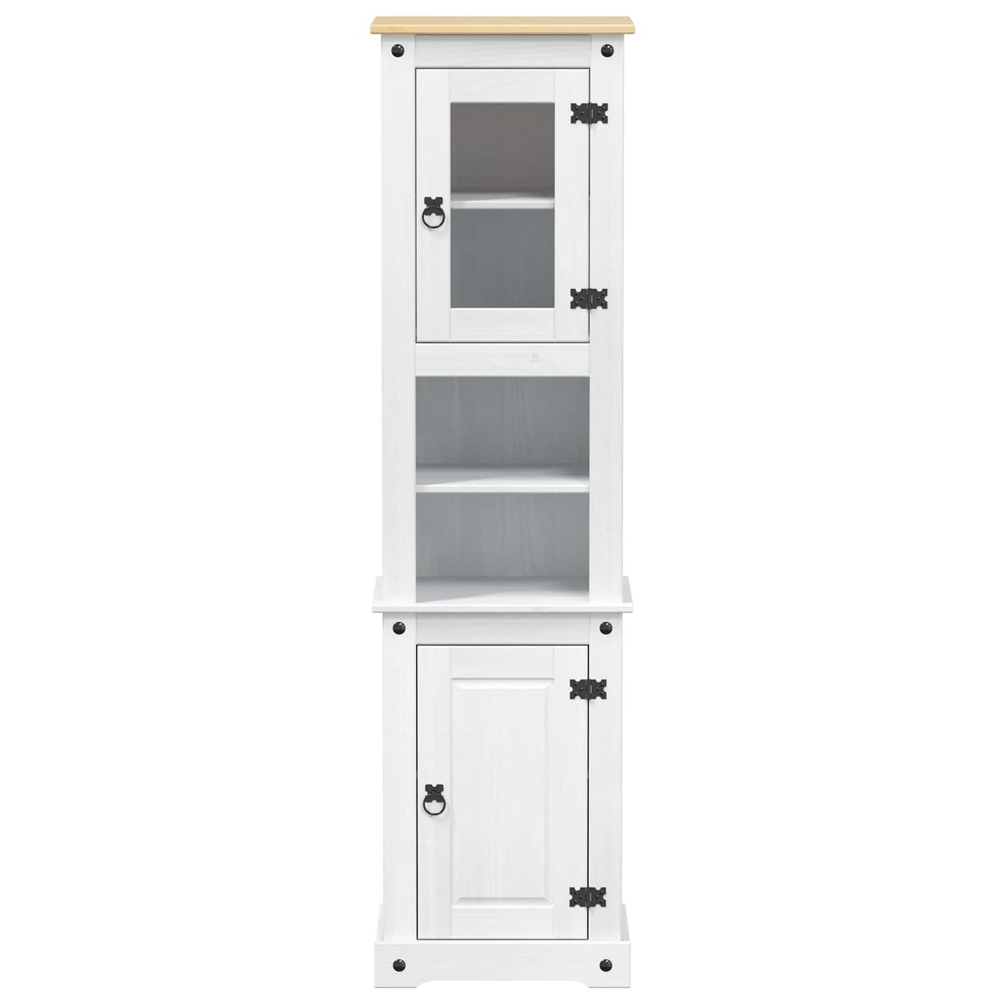 Bathroom Cabinet White 50 x 40 x 185 cm Solid Pine Wood