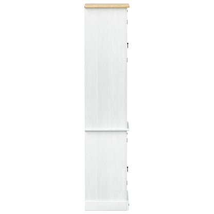 Bathroom Cabinet White 50 x 40 x 185 cm Solid Pine Wood