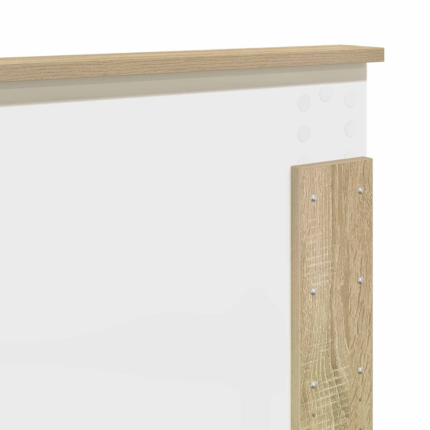 Bed Frame with Headboard Sonoma 200 x 200 cm Engineered wood