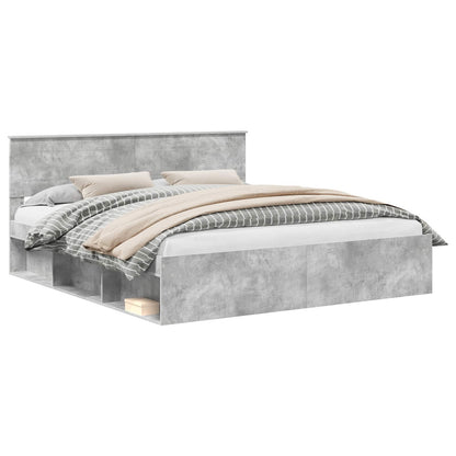 Bed Frame with Headboard Concerte 180 x 200 cm Engineered wood