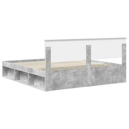 Bed Frame with Headboard Concerte 180 x 200 cm Engineered wood