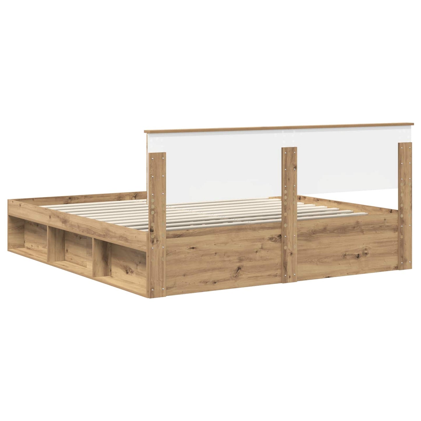Bed Frame Artisian Oak 180 x 200 cm Engineered wood