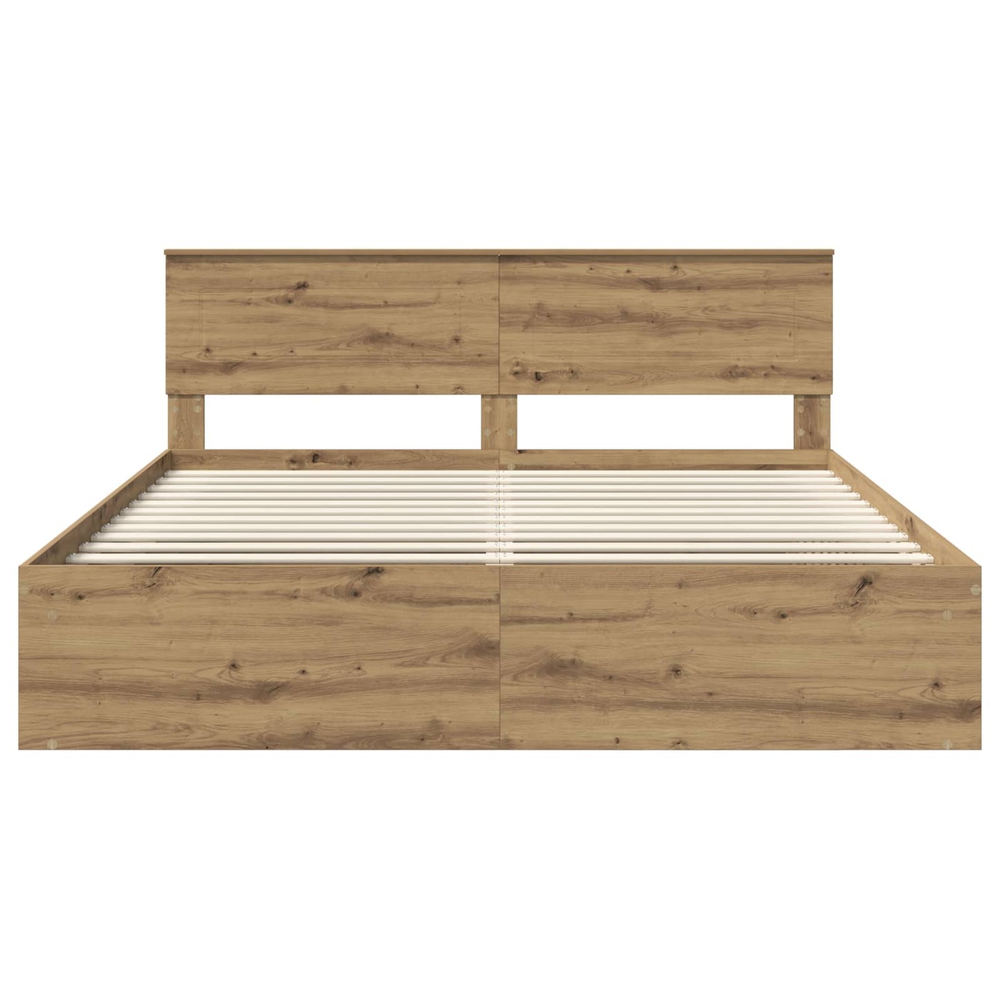Bed Frame Artisian Oak 180 x 200 cm Engineered wood