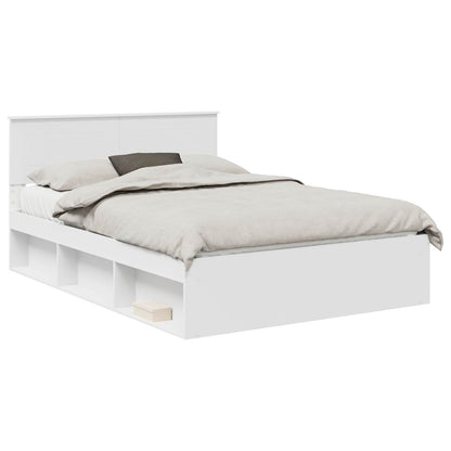 Bed Frame with Headboard White 160 x 200 cm Engineered wood
