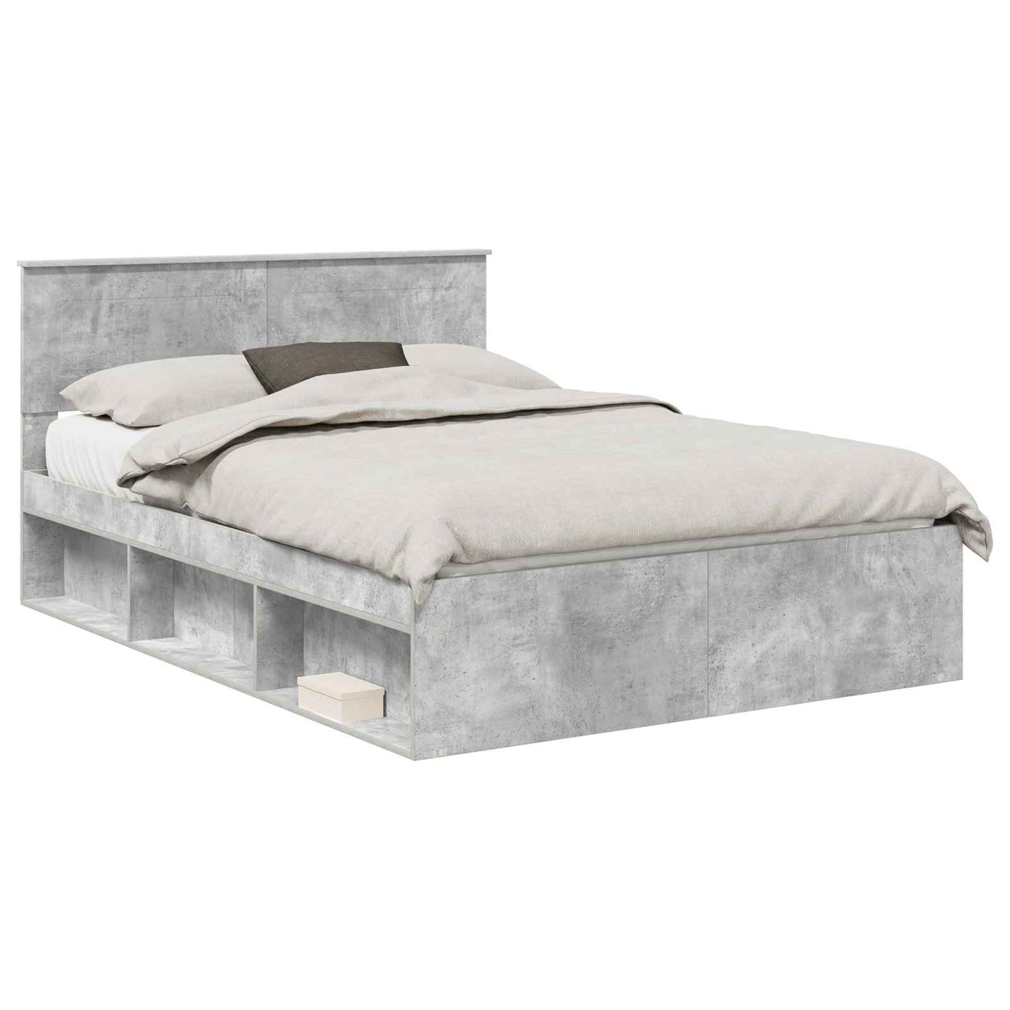 Bed Frame Concerte Grey 150 x 200 cm Engineered wood