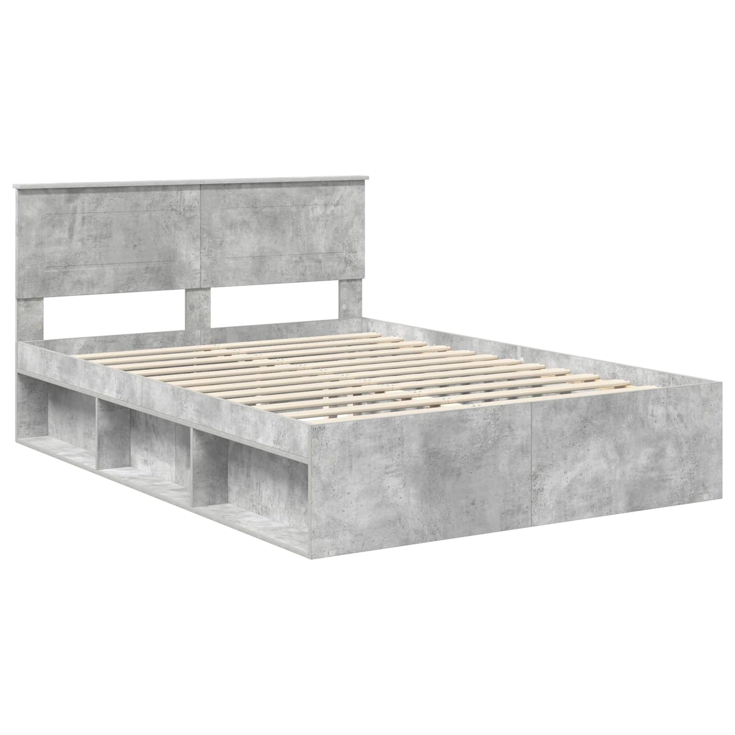 Bed Frame Concerte Grey 150 x 200 cm Engineered wood