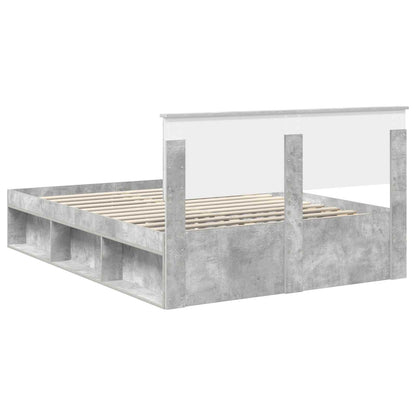 Bed Frame Concerte Grey 150 x 200 cm Engineered wood