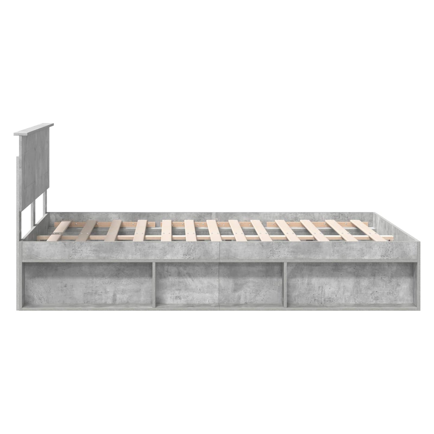 Bed Frame Concerte Grey 150 x 200 cm Engineered wood