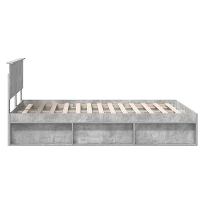 Bed Frame Concerte Grey 150 x 200 cm Engineered wood