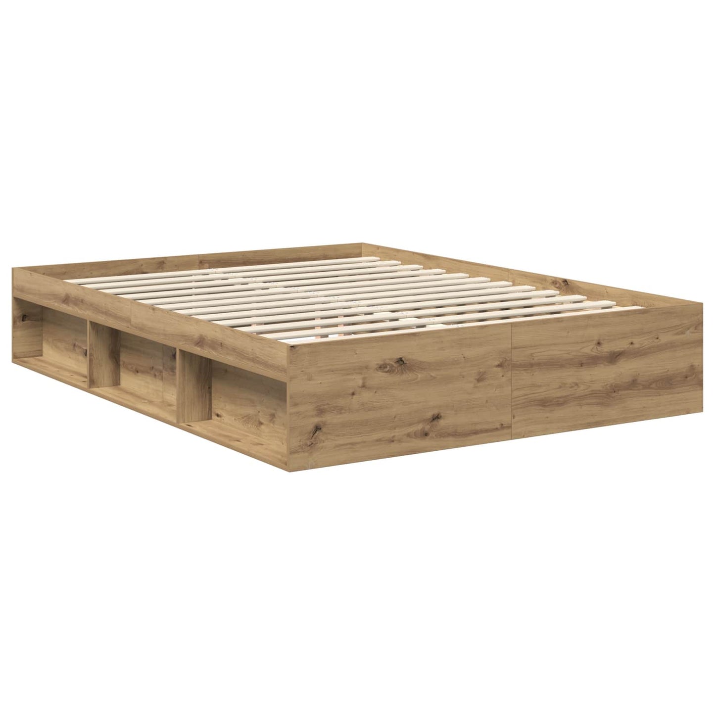 Bed Frame Artisian Oak 150 x 200 cm Engineered wood