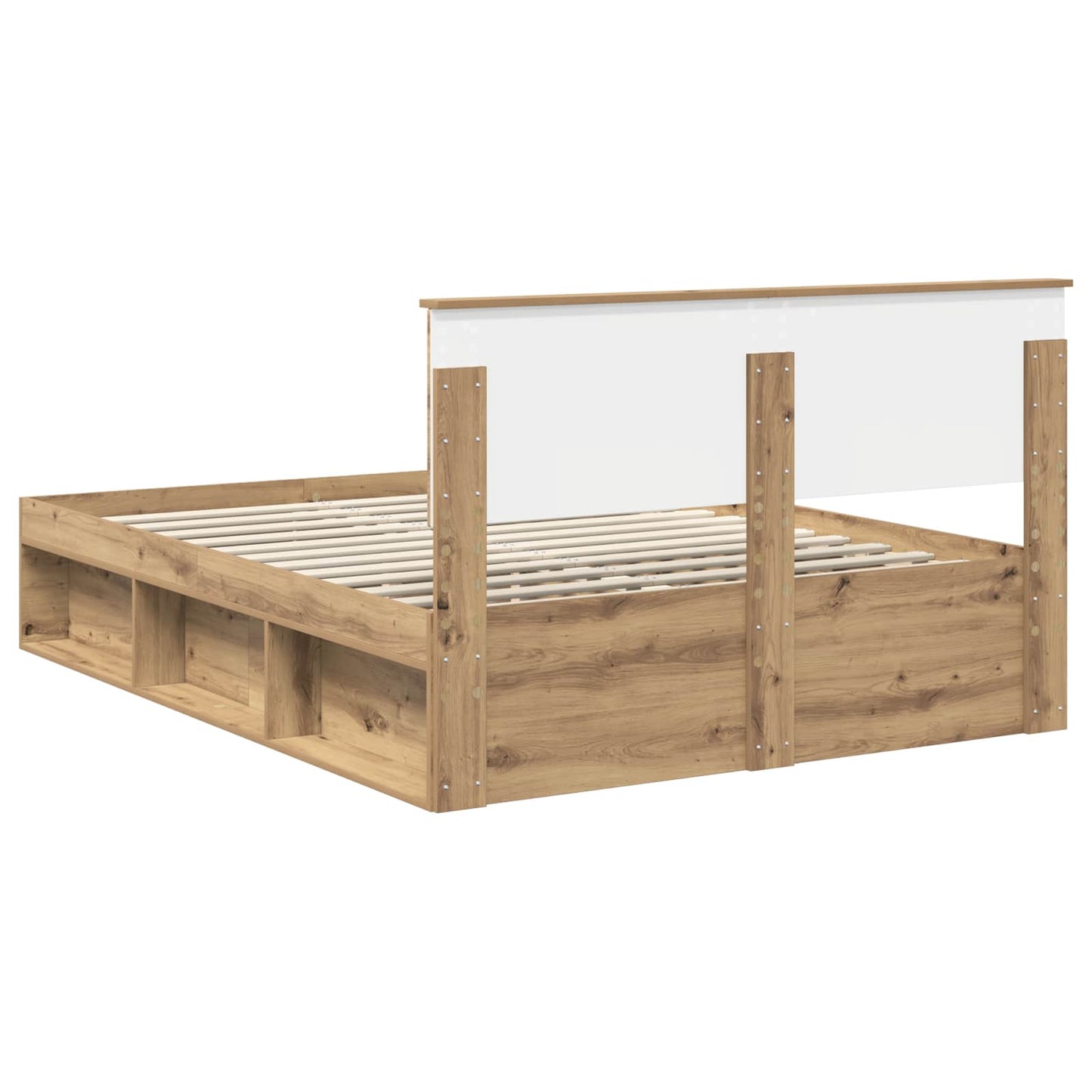 Bed Frame Artisian Oak 150 x 200 cm Engineered wood