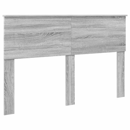 Bed Frame Grey Sonoma 140 x 190 cm Engineered wood