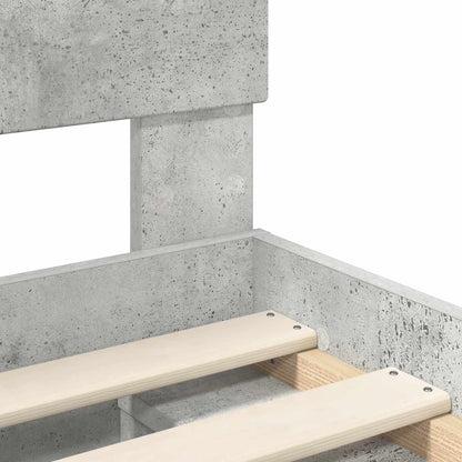 Bed Frame with Headboard Concerte 140 x 200 cm Engineered wood