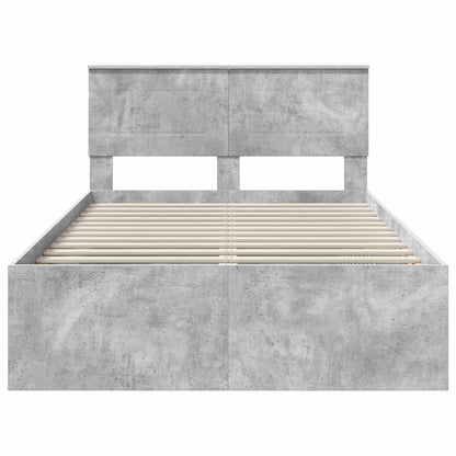 Bed Frame Concerte Grey 135 x 190 cm Engineered wood
