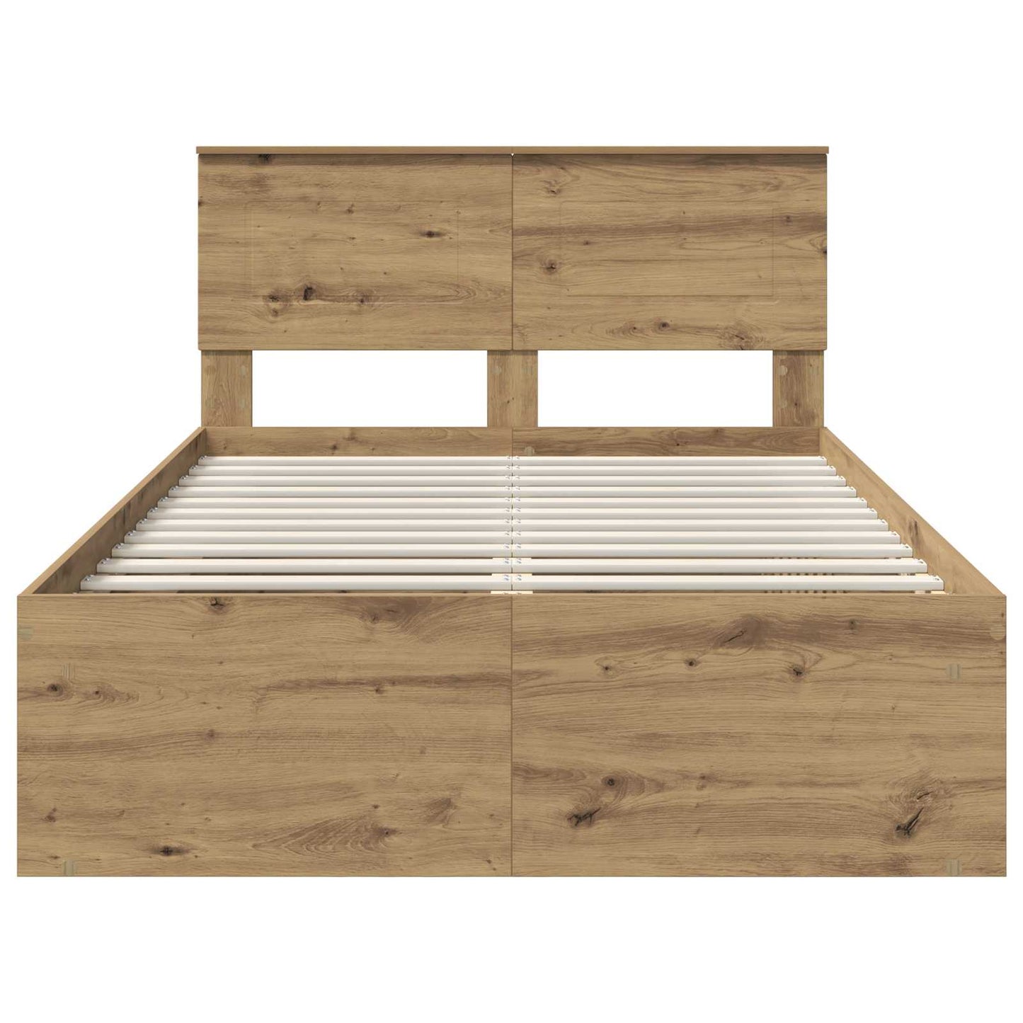 Bed Frame Artisian Oak 135 x 190 cm Engineered wood