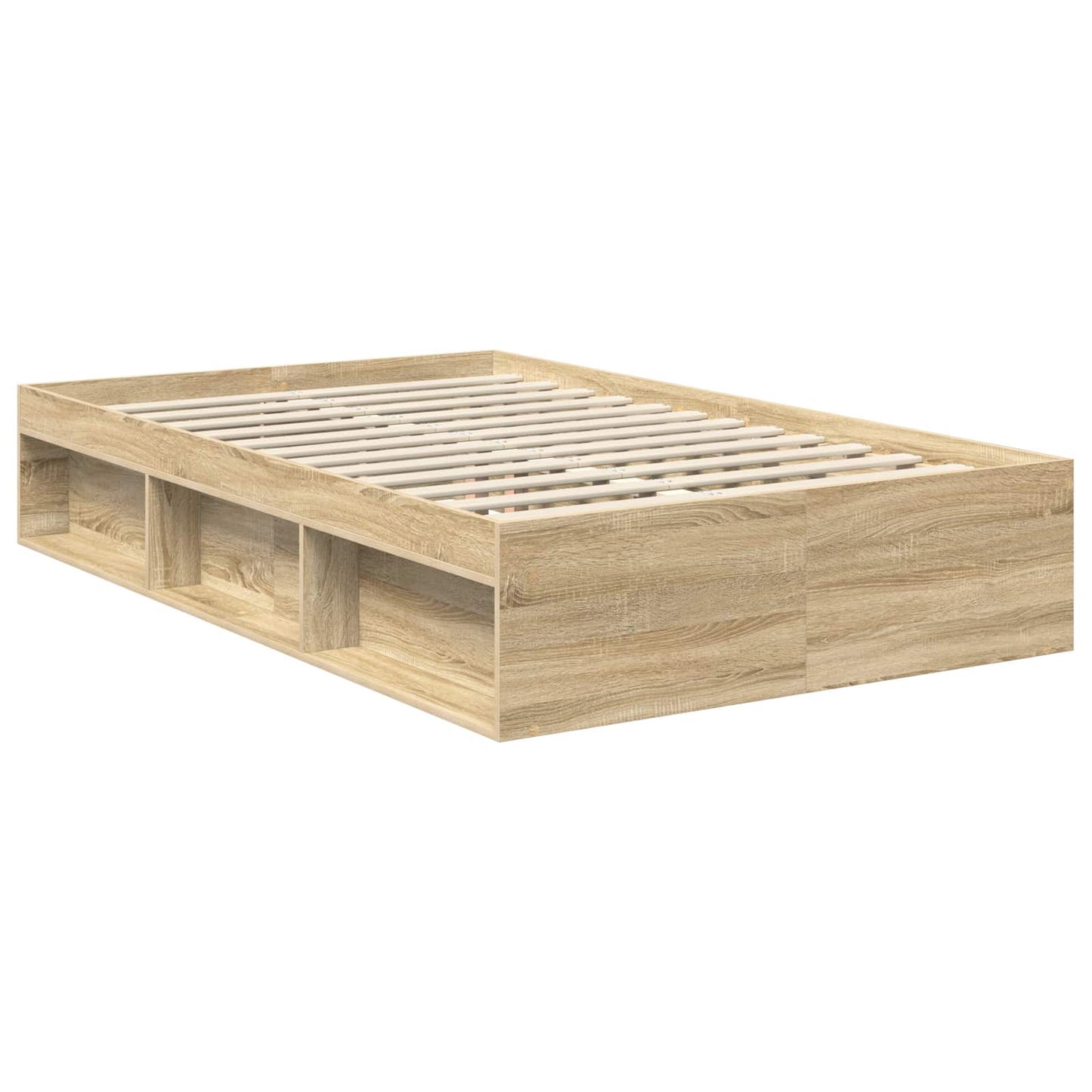 Bed Frame with Headboard Sonoma 120 x 200 cm Engineered wood