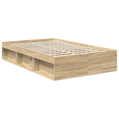 Bed Frame with Headboard Sonoma 120 x 200 cm Engineered wood