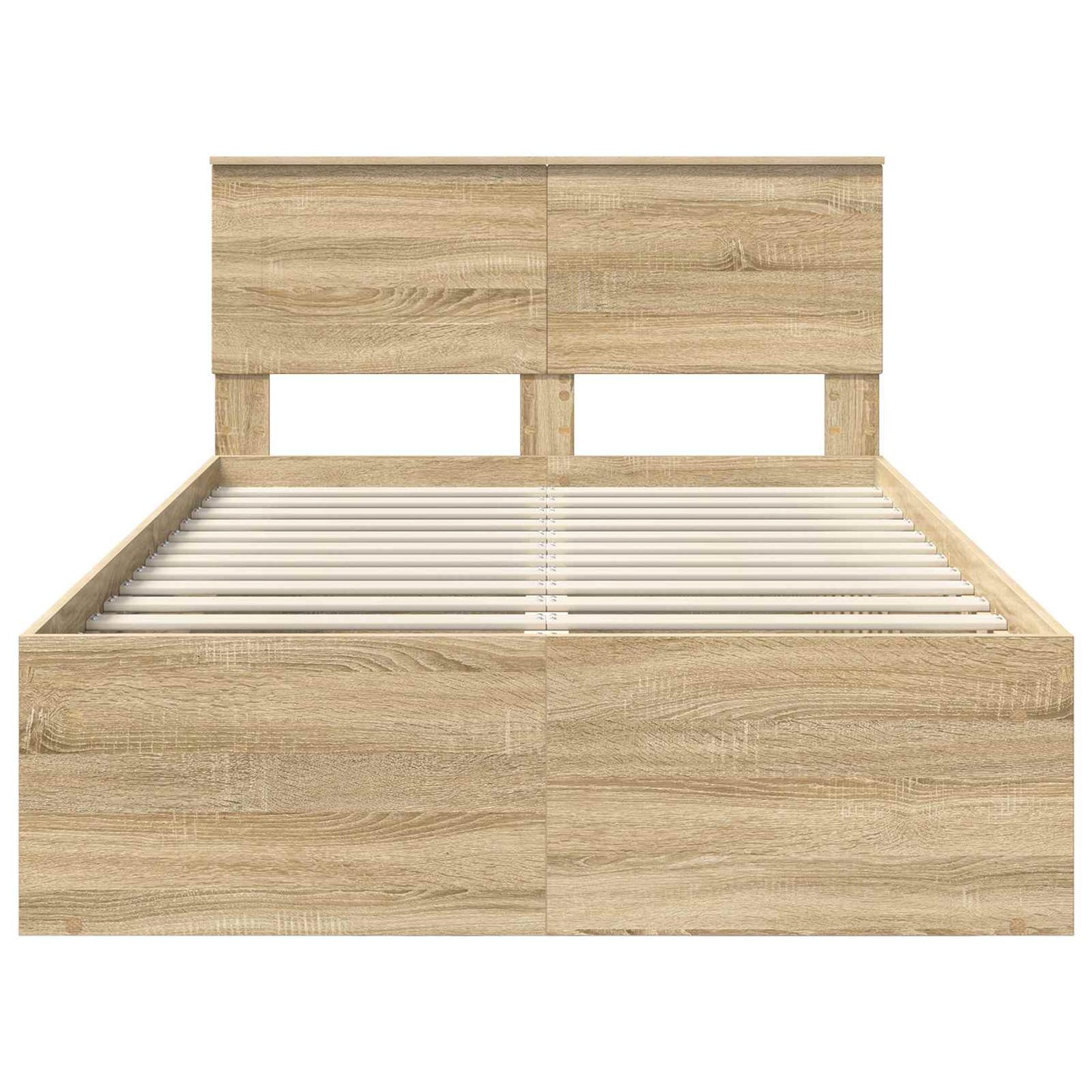 Bed Frame with Headboard Sonoma 120 x 200 cm Engineered wood