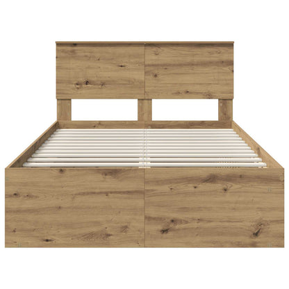 Bed Frame Artisian Oak 120 x 200 cm Engineered wood