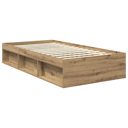 Bed Frame Artisian Oak 100 x 200 cm Engineered wood