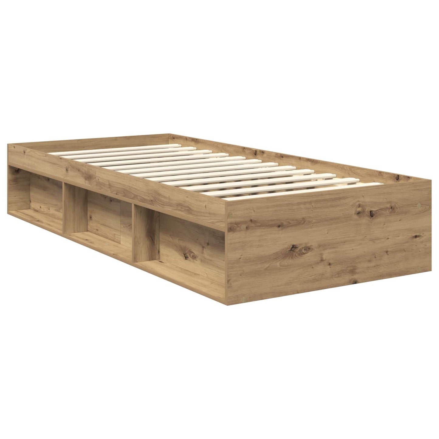 Bed Frame Artisian Oak 90 x 200 cm Engineered wood