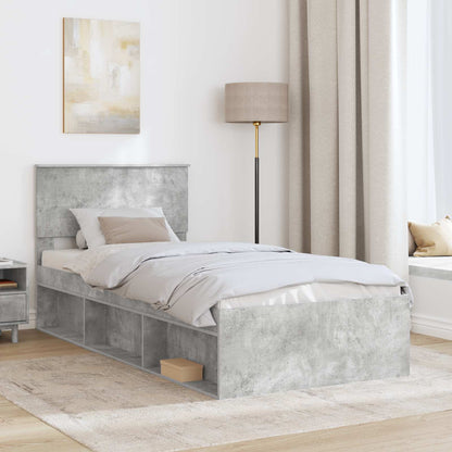 Bed Frame Concerte Grey 75 x 190 cm Engineered wood