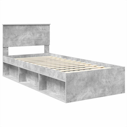 Bed Frame Concerte Grey 75 x 190 cm Engineered wood
