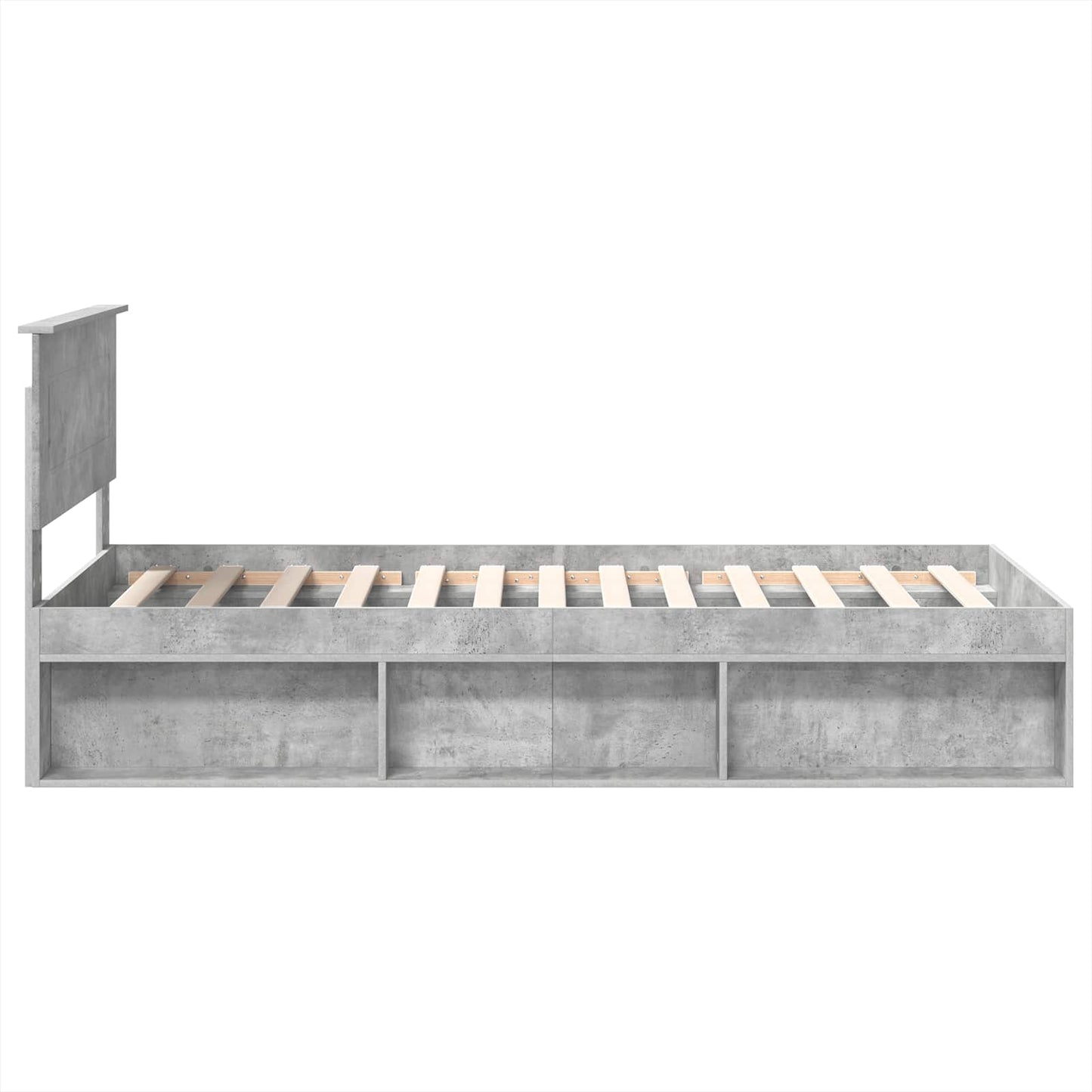 Bed Frame Concerte Grey 75 x 190 cm Engineered wood
