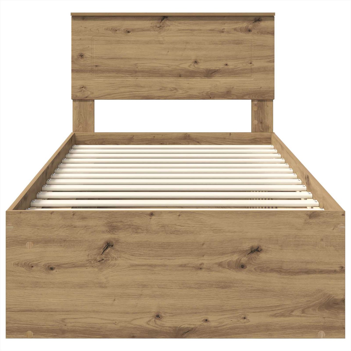 Bed Frame Artisian Oak 75 x 190 cm Engineered wood