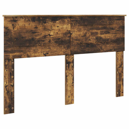 Bed Frame with Drawer Smoked Oak 140 x 200 cm Engineer Wood