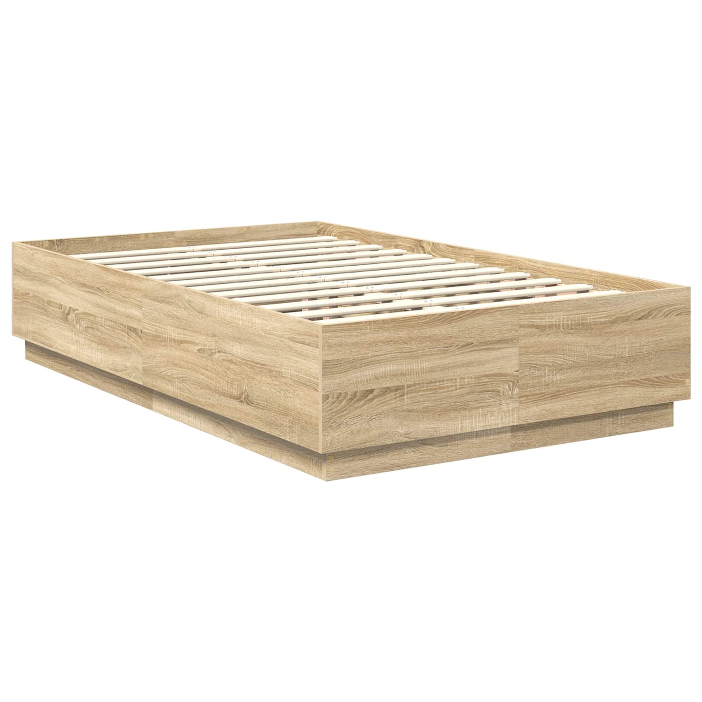 Bed Frame Sonoma Oak 120 x 200 cm Engineered Wood