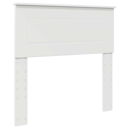 Bed Frame with Headboard White 70 x 190 cm Engineered Wood
