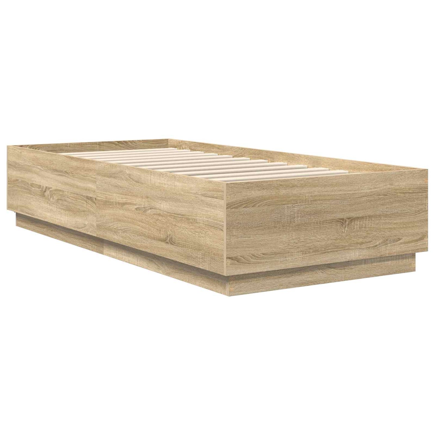 Bed Frame with Headboard Sonoma Oak 70 x 190 cm Engineered Wood