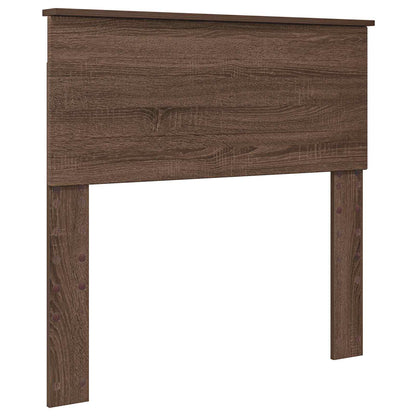 Bed Frame with Headboard Brown Oak 70 x 190 cm Engineered Wood