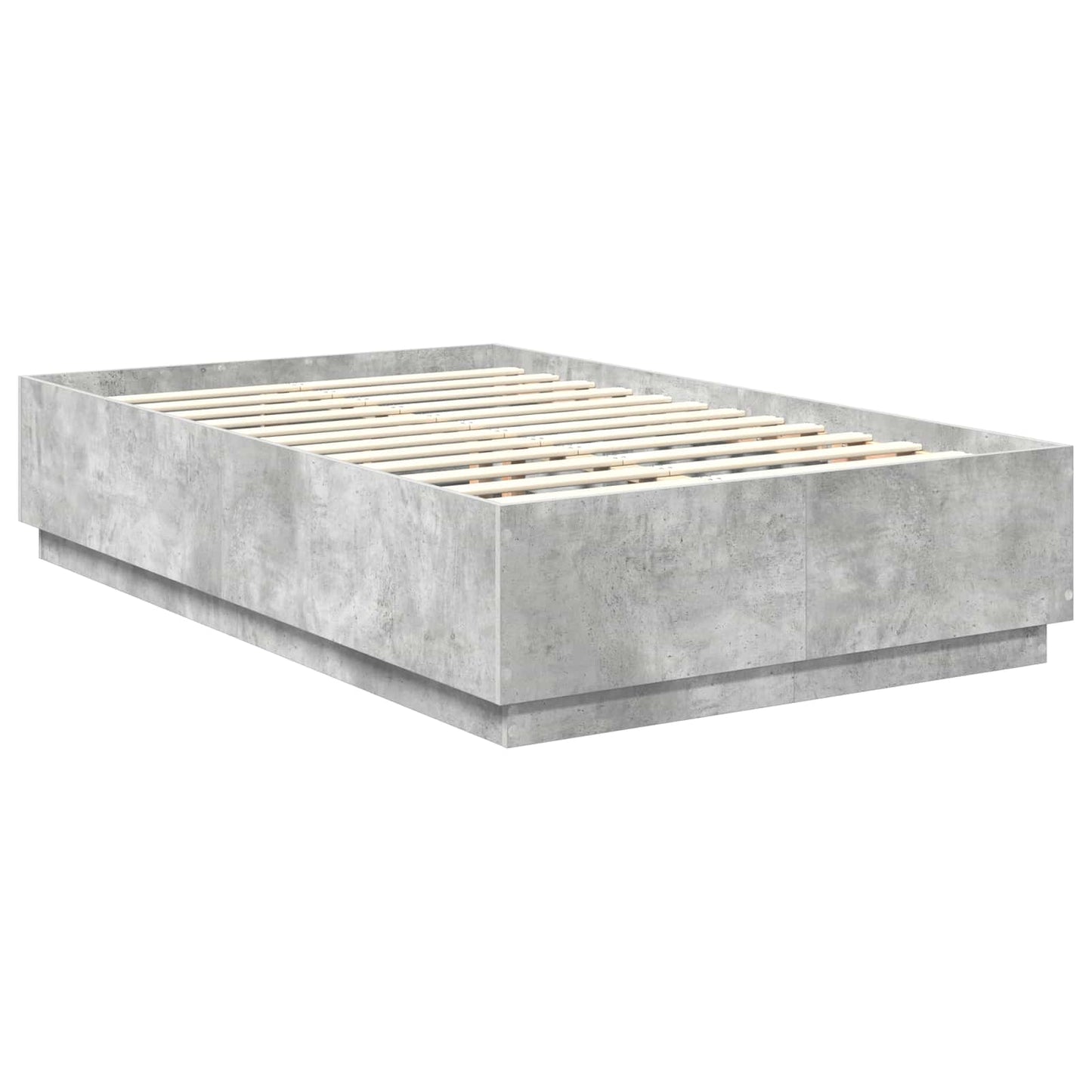 Bed Frame Concrete Grey 120 x 200 cm Engineered Wood