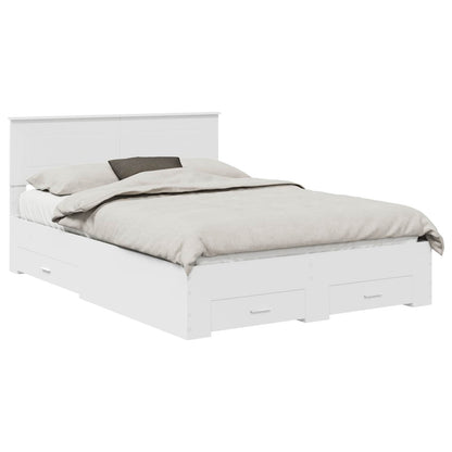 Bed Frame with Headboard White 160 x 200 cm Engineered Wood