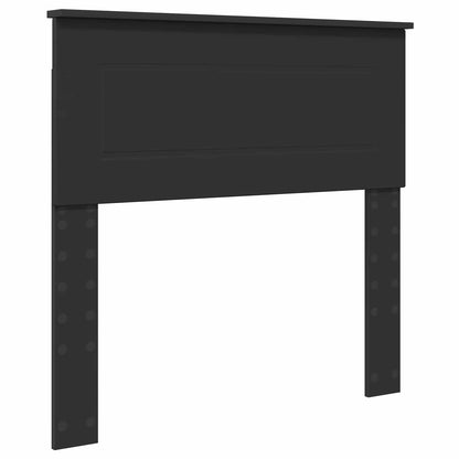 Bed Frame Black and Silver 100 x 200 cm Engineered Wood