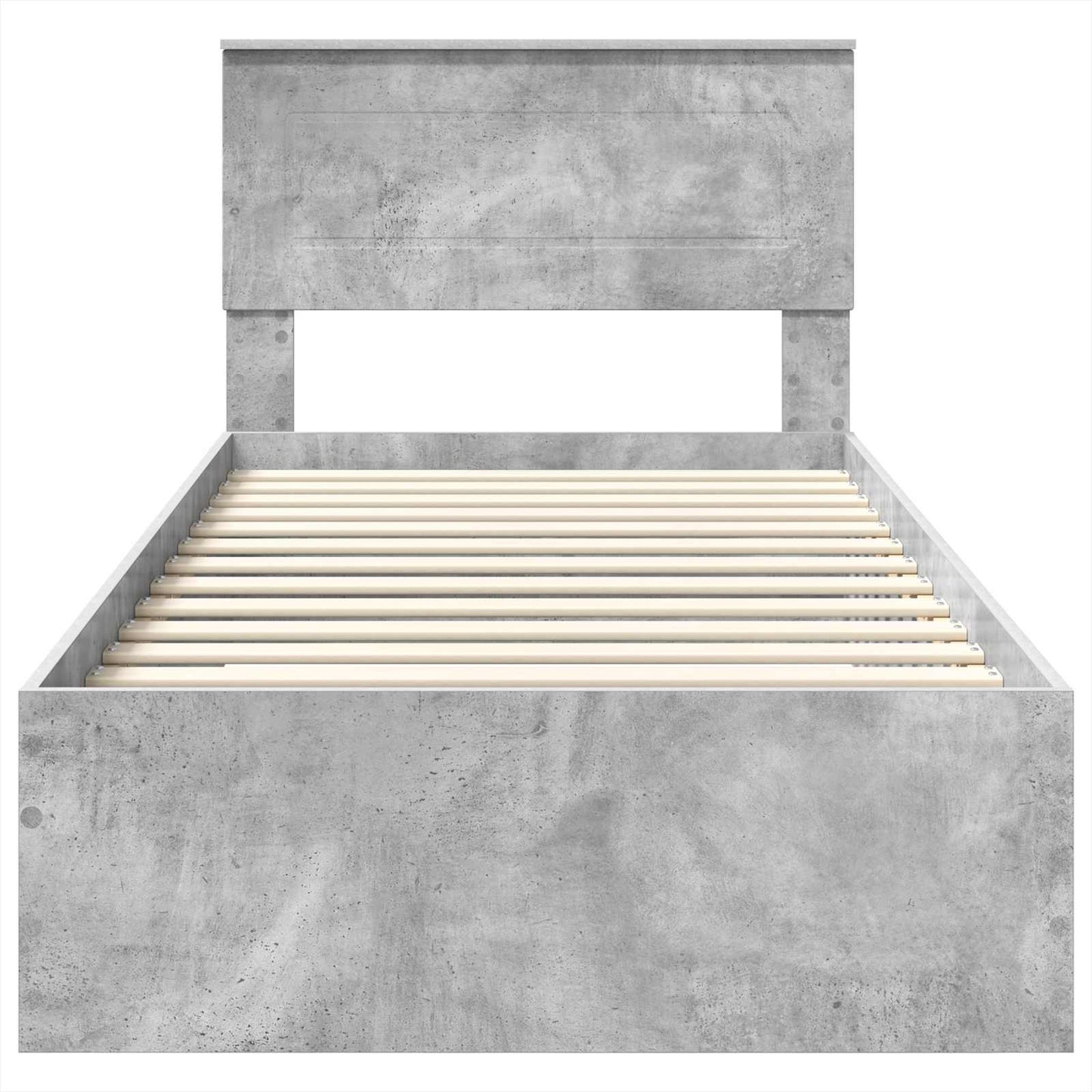 Bed Frame Concrete Grey 100 x 200 cm Engineered Wood