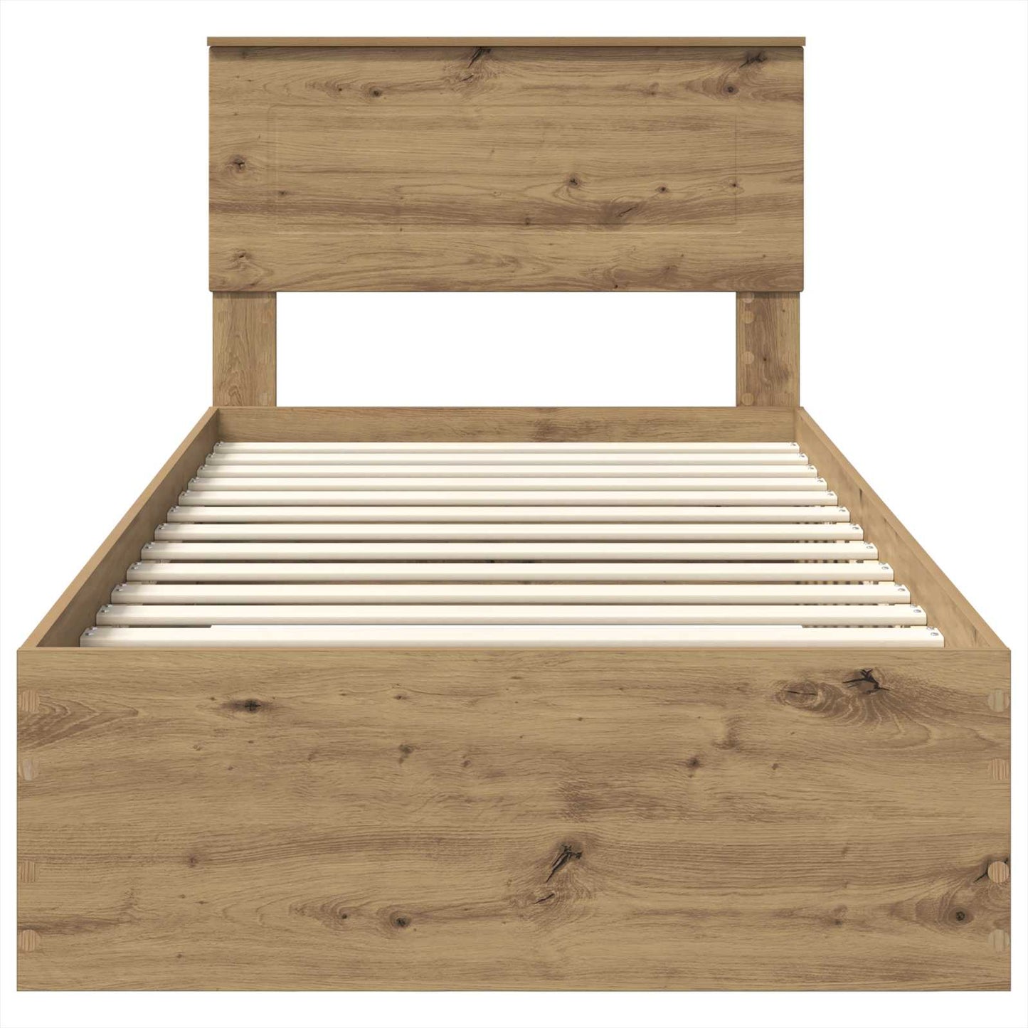 Bed Frame with Drawer Artisan Oak 90 x 200 cm Engineered Wood