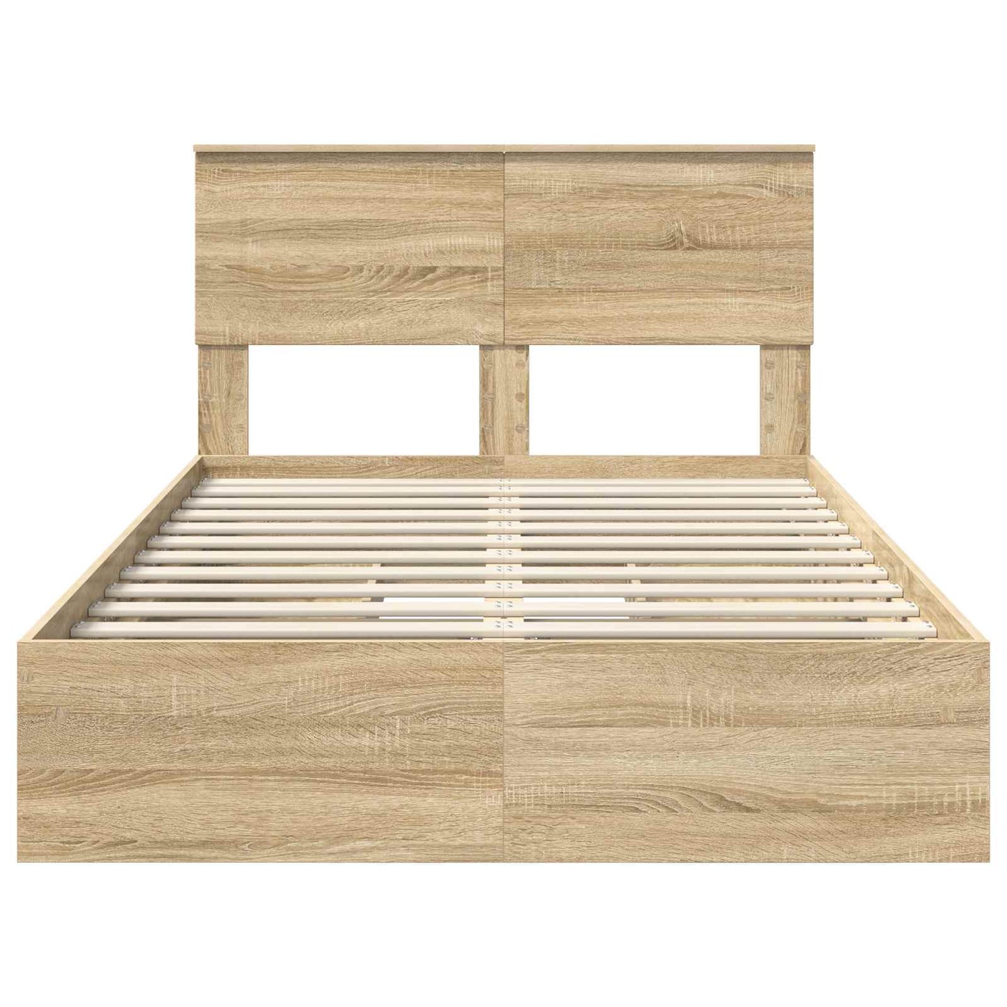 Storage Bed with Drawer Sonoma Oak 120 x 200 cm Engineered Wood