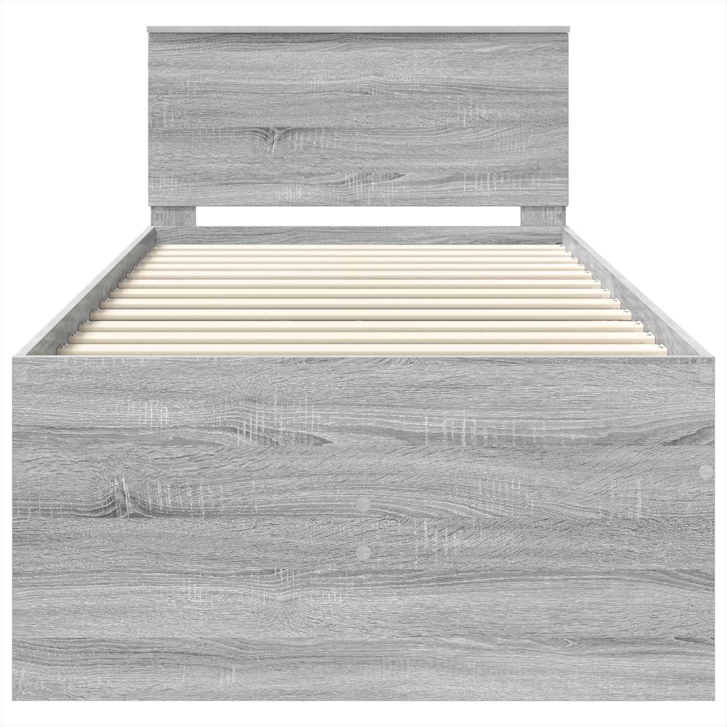 Daybed Grey Sonoma and Black 100 x 200 cm Engineered Wood