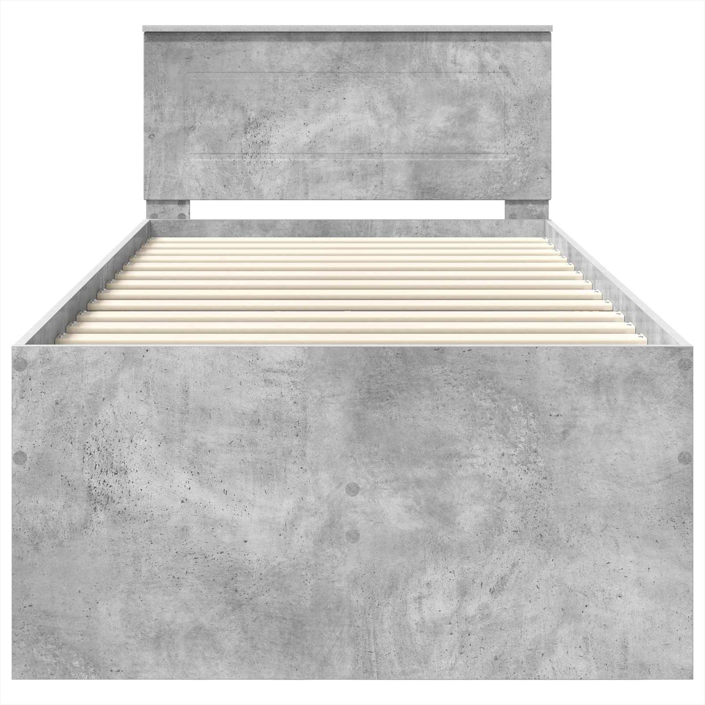 Daybed Concrete Grey and Black 70 x 190 cm Engineered Wood