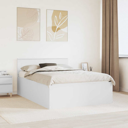 Bed Frame with Headboard White 160 x 200 cm Engineered Wood
