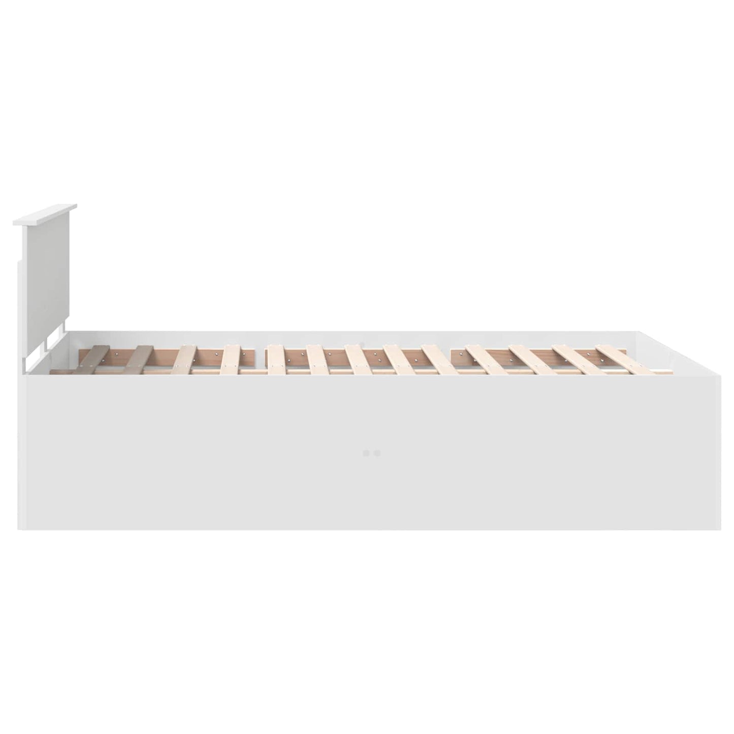Bed Frame with Headboard White 140 x 200 cm Engineered Wood