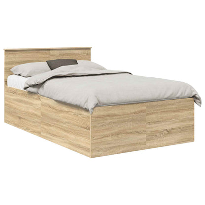 Bed Frame Sonoma Oak 120 x 200 cm Engineered Wood
