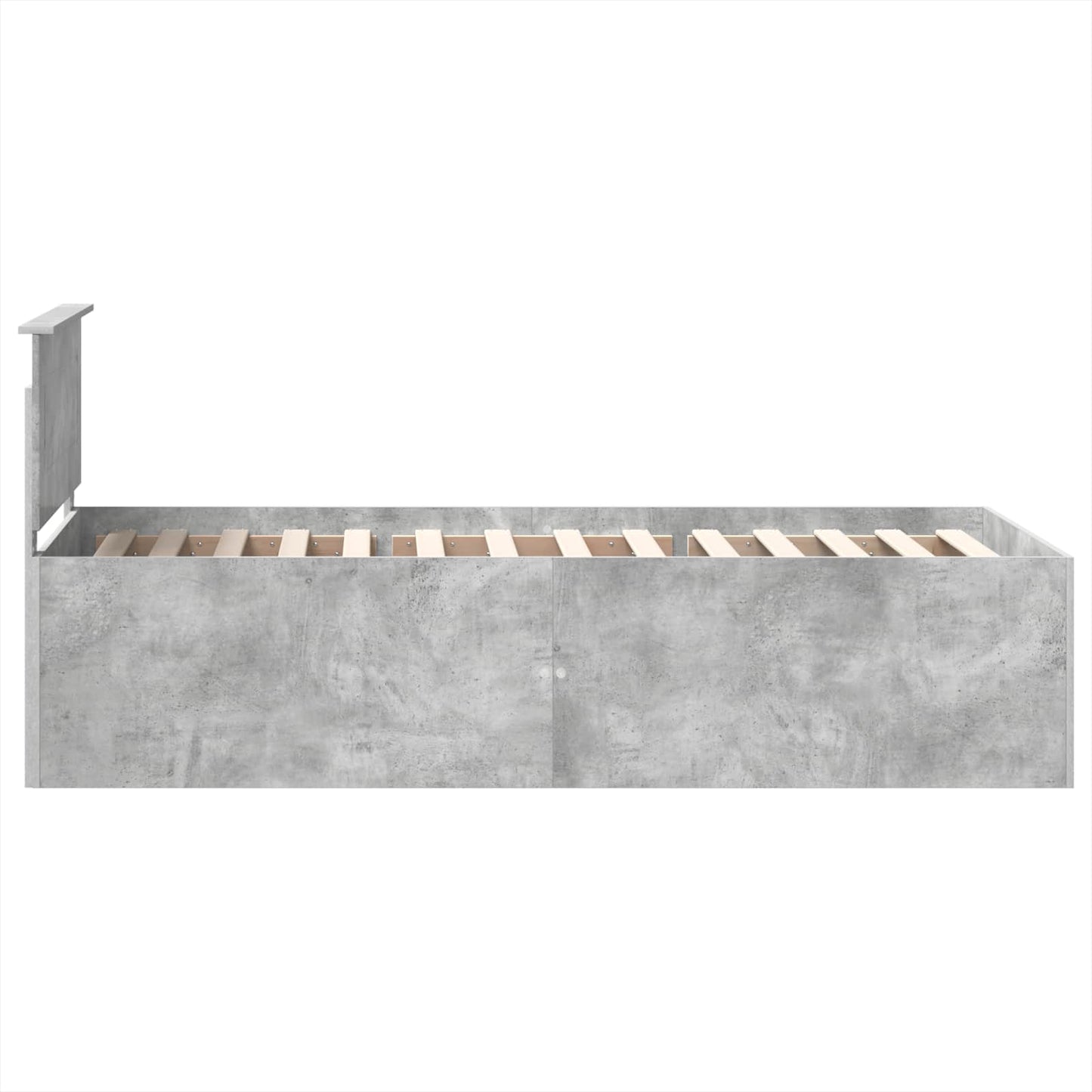 Bed Frame Concrete Grey 120 x 200 cm Engineered Wood