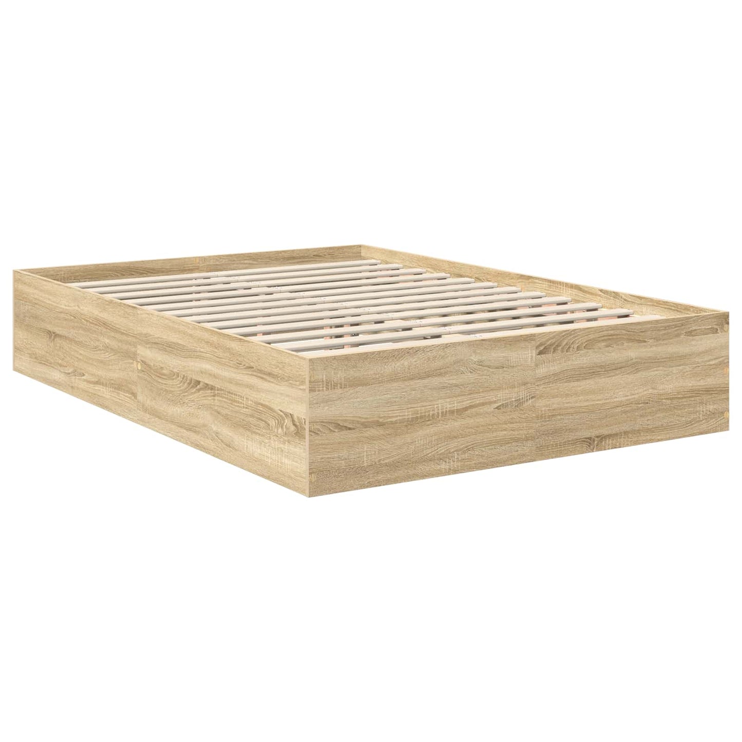 Bed Frame Sonoma Oak 150 x 200 cm Engineered Wood